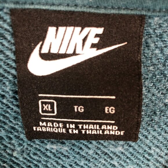 Nike Heritage Crew Sweat Size XL Sail Night Shade  Embroidered Swoosh Essentials - Picture 5 of 8